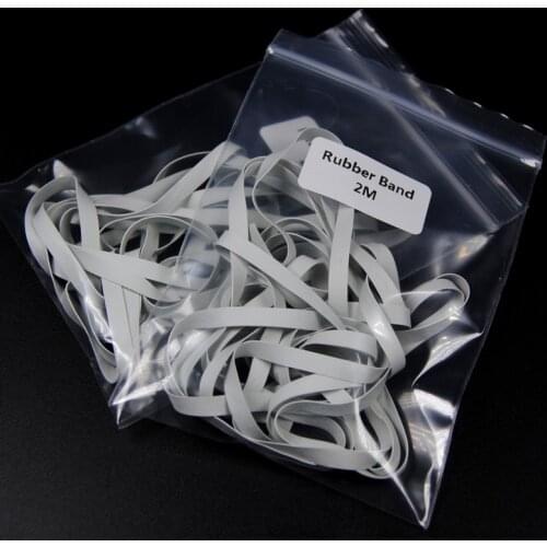 2 bags X 2meters 4mm White Rubber Band 0.3mm Wide Fly Tying Wiggle Tail Saltwater Fishing Flies Jig Skrits DIY Lure Attractors
