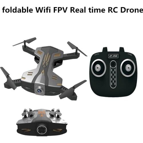 2018 Wifi FPV Real time RC Drone 720P wide angle camera Altitude Height selfile RC quadcopter foldable RC Helicopter