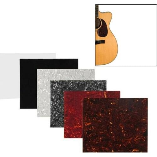 5 Color Acoustic Guitar Pick Guard Board Blank Material Sheet Adhesive Folk Ballad General Decorative Board Arbitrary Cut