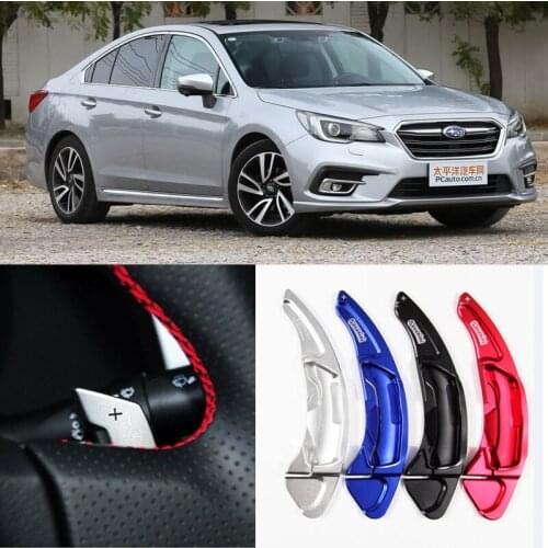 2pcs Steering Wheel Aluminum Shift Paddle Shifter Extension For Subaru Legacy 2010-2018 Car-styling