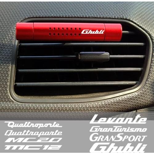 Car Aromatherapy For Maserati Ghibli GranSport GranTurismo Levante MC20 MC12 Car Air Freshener Outlet Aromatherapy Clip Sticks