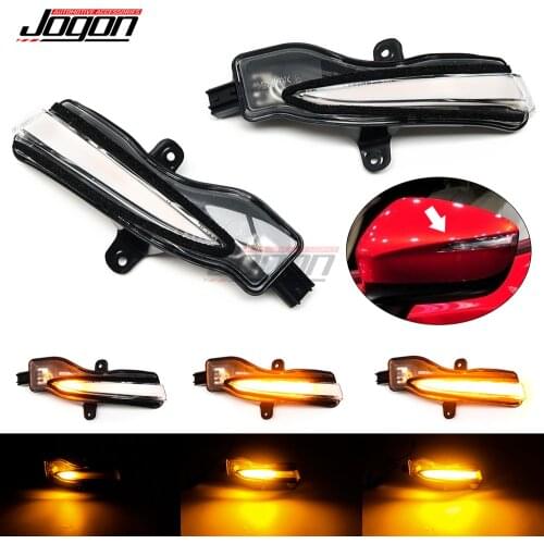 White For Mazda CX-3 16-18 CX-4 CX-5 2016 Facelift Car LED Dynamic Turn Signal Side Mirror Indicator Blinker Light Accessories