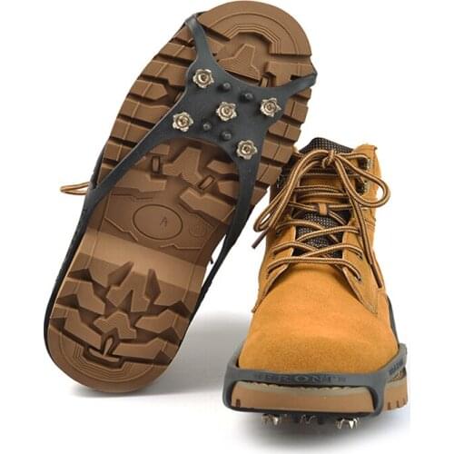 5 teeth circular crampons Mountain climbing rainy day 1 of antiskid shoe covers