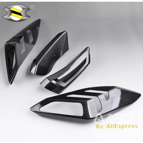 For XMAX300 Carbon Fiber Color Fix Up Light Cover Xmax-300 Xmax-250 Front Rear Turn Signal Tail Tamp Shell Cap ABS 2017 2018