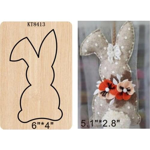 Lovely Rabbit wooden die Cutting Die Suitable for common die-cutting machines in the market