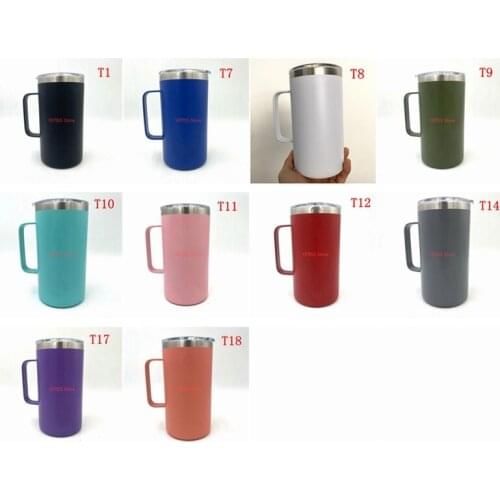 50pcs/lot 2021 new 24oz Insulated Stainless Steel Coffee Travel Mug, Double Wall Vacuum Reusable Coffee Cup with Lid