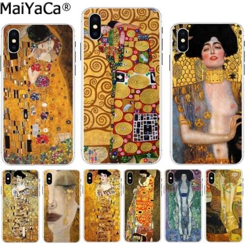 MaiYaCa Art Gustav Klimt Luxury High-end phone Accessories case for iPhone 8 7 6 6S Plus X XS max 10 5 5S SE XR Coque Shell