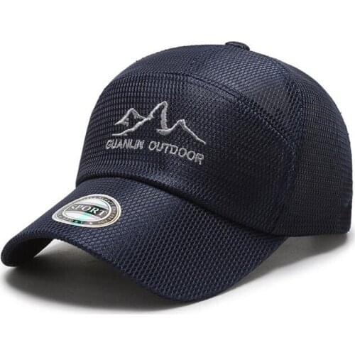 New Summer Mens Breathable Baseball Caps Mesh Cap Snapback Cap Adjustable Size Couple Hat Letter Embroidery Womens Sports Cap