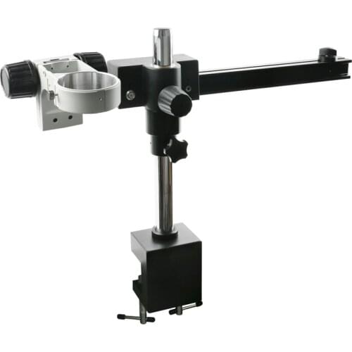 Adjustable Direction Universal Boom Clamp Holder Bracket Arm 76mm Microscope Stand For Stereo Trinocular Microscopio