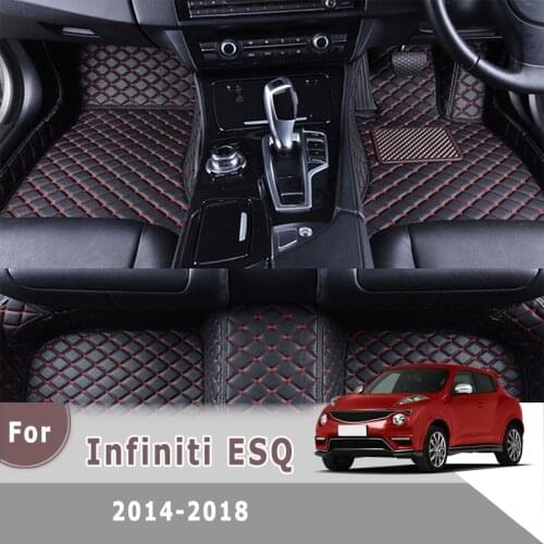 RHD Carpets For Infiniti ESQ 2018 2017 2016 2015 2014 Car Floor Mats Pedals Foots Auto Interior Accessories Styling Covers