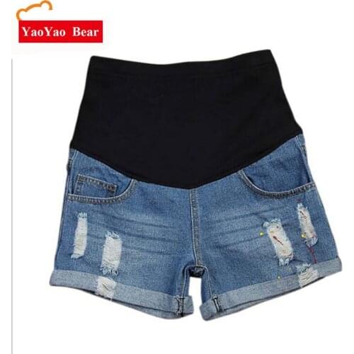 Premama Shorts Maternity Belly Pants Pregnant Woman gestante short szorty Pregnancy Clothes Large Size gravidas Summer