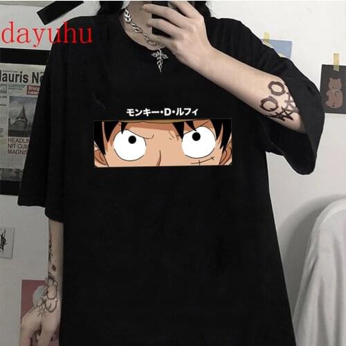 Japanese Anime One Piece Graphic Tees Men Kawaii Zoro Luffy T Shirt Summer Top Harajuku Hip Hop Unisex Tshirt Male T-shirt Manga