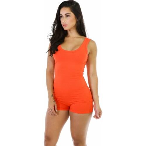 New Summer 2019 O-Neck Sleeveless Casual Playsuit Women Slim Jumpsuit Elegant Slim Women Clothes White Black Sexy Short Pants