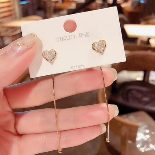 Winter New Long Tassel Earrings For Women Elegant Exquisite Earrings Fashion Vintage 2021 Trend Korean Jewelry Gifts