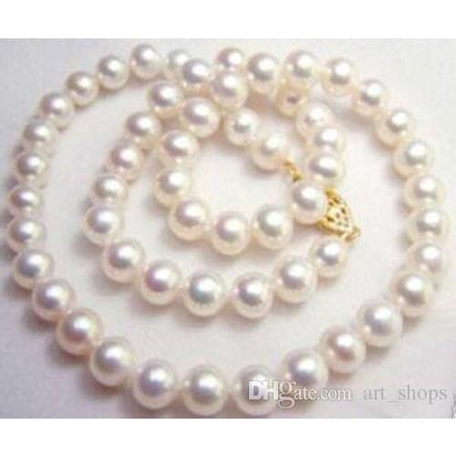 10mm Genuine White South Sea Shell Pearl Necklace 18'' AAA+ kkv6>>> free shipping