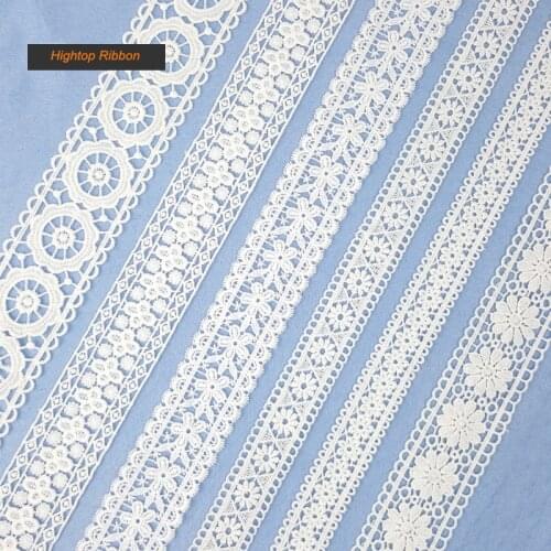 10Yards Water soluble Milk Silk lace trim fabric ribbons DIY Garment Dress curtain accessorie lace fabric 2020