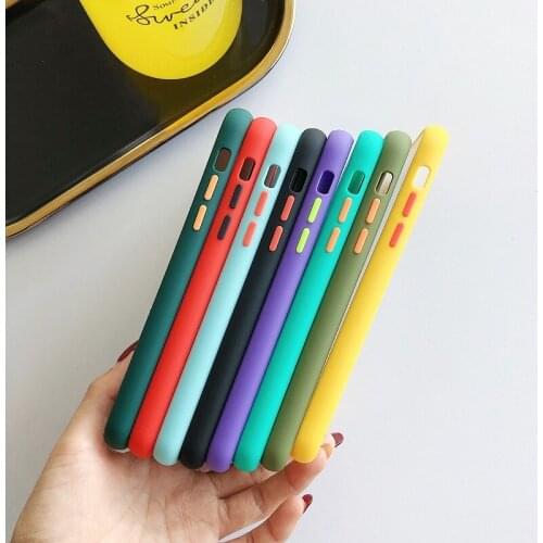 2020 Assorted Color TPU PC Frosted Matte Cell Phone Accessories Case for iPhone XS XR 11 Pro Max for iPhone 12 Case Translucent
