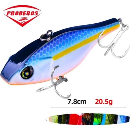 2021 Japan VIB Vibra Lure 7.8cm 20.5g Top water Baits Artificial Crankbaits Feeder For Bass Pike Perch Fishing Equipment Tools