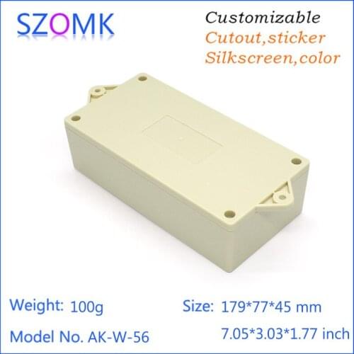 4psc a lot White and black plastic junction box industry mini electrical enclosure for project DIY controller shell 179*77*45mm