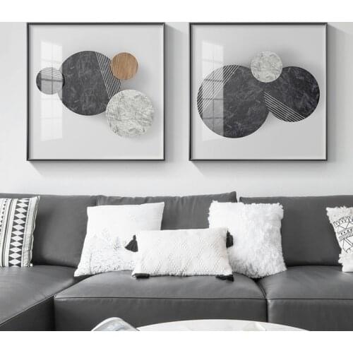 Abstract Dream Circle pattern Canvas Painting Poster and Print Modern Wall Art Simple Pictures For Living Room Bedroom home deco