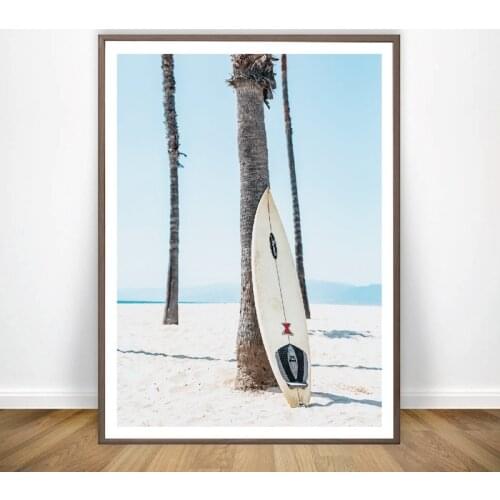 Surf Surfboard Wall Art Canvas Poster Prints Surfing Art Beach Painting Modern Photography for Living Room Home Wall Decor