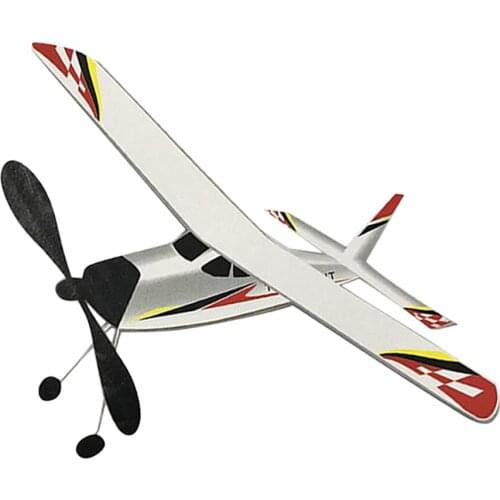 Elastic Powered EPS Plane Model Kit Flying Toys For Kids Indoor Outdoor Play