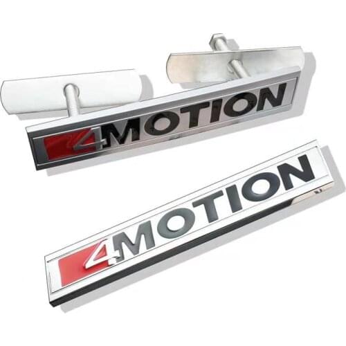 1PCS 3D Metal 4 MOTION 4motion Sticker Car Rear Trunk Body Emblem Decal for Volkswagen GOLF Polo Tiguan Jetta Car Styling