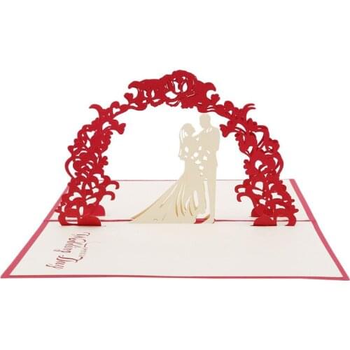 Hot New 3D Greeting Card Love Romantic Birthday Wedding Aniversary Valentines Day Invitations Greeting Cards Gifts
