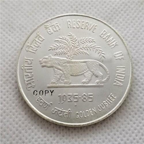 1985 india 100 Rupees (Golden Jubilee of RBI) COPY COIN