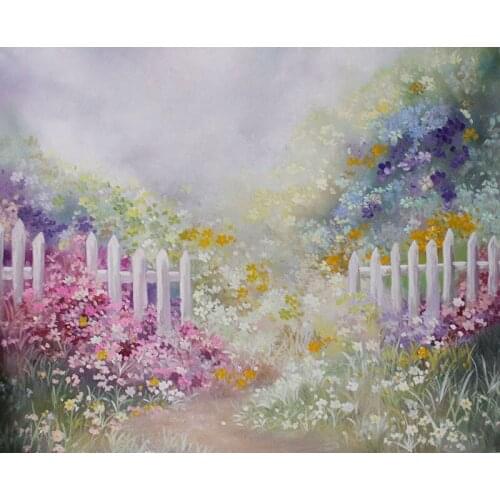 Beautiful garden flowers backdrop vinyl newborn birthday Photography accessories kid photo Studio Video Backgrounds Props NB-090