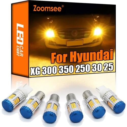Zoomsee Canbus For Hyundai XG XG300 XG350 XG250 XG30 XG25 2000-2005 No Hyper Flash Error Vehicle Lamp LED Turn Signal Light Bulb