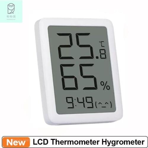 Miaomiaoce LCD Thermometer Temperature Humidity Sensor E-ink Screen LCD Large Display Screen Digital Show Moisture Meter