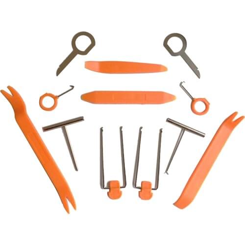 12pcs Car Audio Disassembly Tool Set Hand Repair Tool Kit Pry Tools Kit for Automobile Parts Door Maintenance