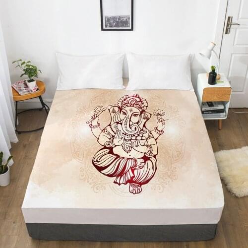 Customize Fitted Sheets Mattress Cover With Elastic Band 3D Bedsheet Linens 200x200 90x200 Bed Sheet Bedding Bohemia