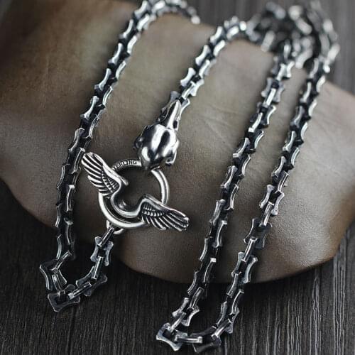 BOCAI NEW 100% S925 pure silver jewelry handmade cross Man pendant fashionable and heavy pendant for Man