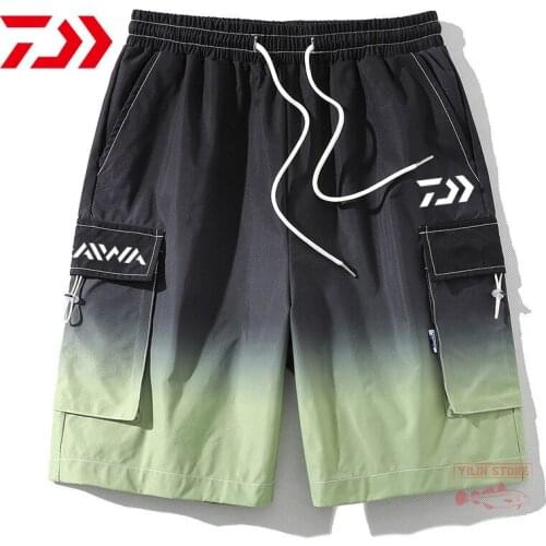 New Daiwa Summer Fishing Shorts Fashion Mens Outdoor Hiking Sports Shorts Casual Comfortable Breathable Riding Fishing Shorts