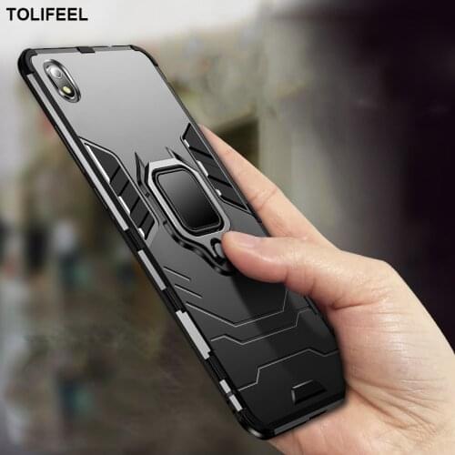 Shockproof Armor Case For Xiaomi Redmi 7A Cases Stand Holder Magnetic Car Ring Phone Back Cover For Xiaomi Redmi 7A Coque