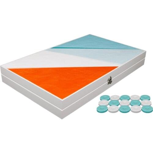 Luxury Leather Backgammon Board Game Set With Pieces Entertainment With Folding Dice Chess Checkers For Adult Gift Stamps