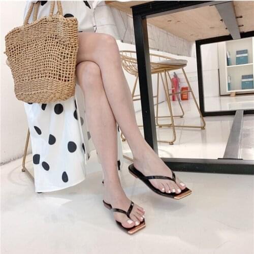 Flip-flops ladies spring/summer 2021 new fashion all-match sandals ladies outer slippers