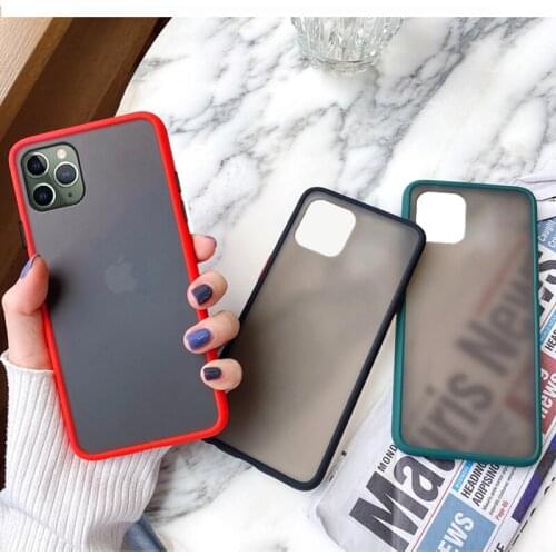 Silicone Shockproof Phone Case For Iphone 12 11 Pro Max 12 Min Matte Translucent Protection Back Cover For Iphone XR XS 8 Plus