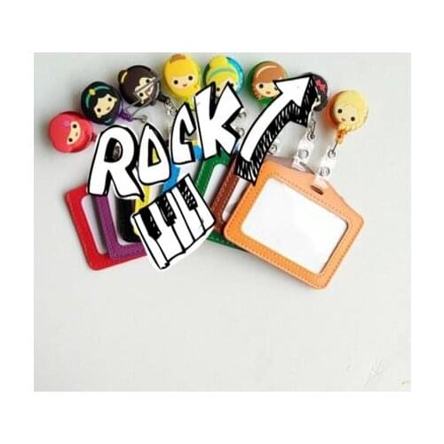 Cute cartoon easy pull hospital nurse accessories nurse card set of tags hang rope adjustable buckles working permit