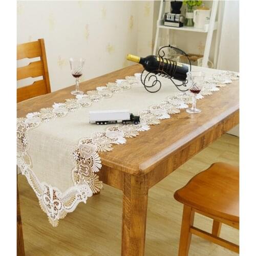 Linen embroidered lace table runner,organza lace oblong tablecloth,luxurious table runner,big wide lace narrow table cover