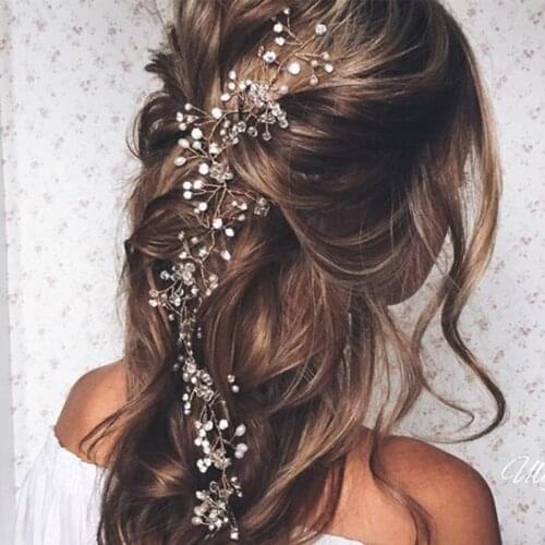 Fashion Trend Wedding Hair Accessories Crystal Pearl Headband Wedding Bridal Hair Accessories Headdress