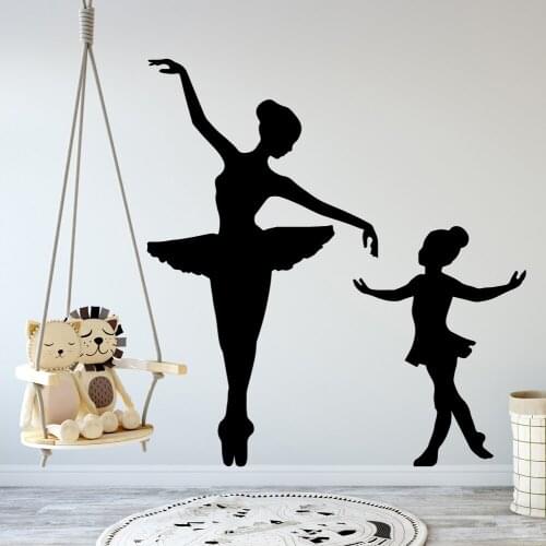 Creative dance Cartoon Wall Decals Pvc Mural Art Diy Poster Living Room Bedroom Diy Pvc Home Decoration Accessories