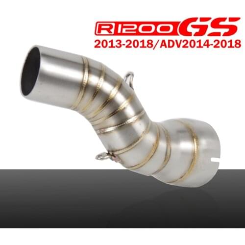 R1200GS ADV 51mm Slip-on exhaust muffler middle link pipe connect escape section adapter for BMW R1200gs 2013-2018 ADV 2014-2018
