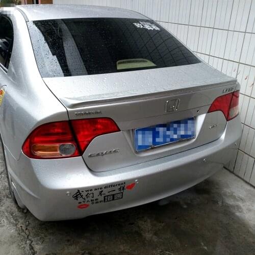High quality ABS material for Honda Civic 2006-2011 car spoiler primer DIY color car beautification car rear wing spoiler