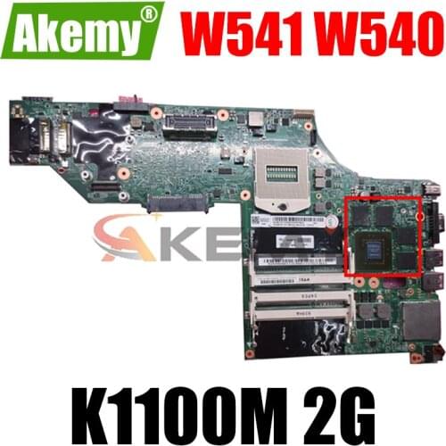 W541 Motherboard Mainboard For Thinkpad W541 W540 Laptop FRU 00HW121 00HW137 04X5332 04X5300 12291-2 48.4L013.021 GPU:K1100M 2G