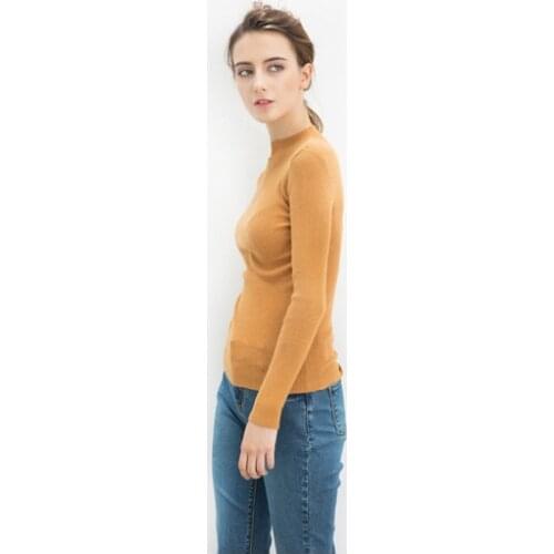 Women Sweaters And Pullovers Bottoming New Women Black Knitted Sweater Korean Elegant Slim O-Neck Hot Sale LX518