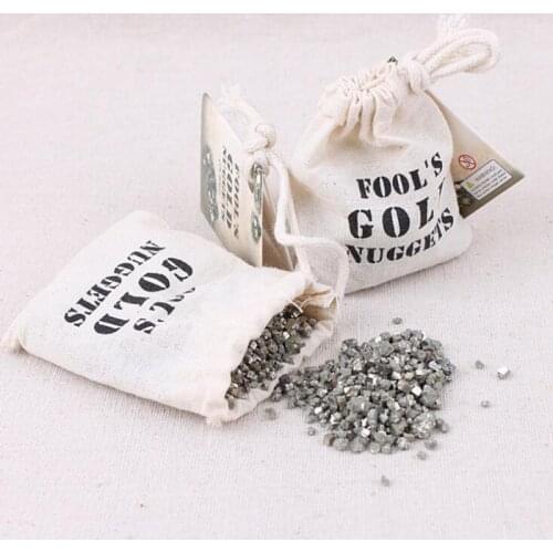 1PC Pyrite Natural Stone Small Packaging Fine Sand Gravel Ore Irregular Specimen Mineral Crafts For Collection Materials Stone