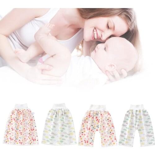 HUYU 2 in 1 Comfy Children Baby Diaper Skirt Shorts Cotton Potty Training Nappy Pants